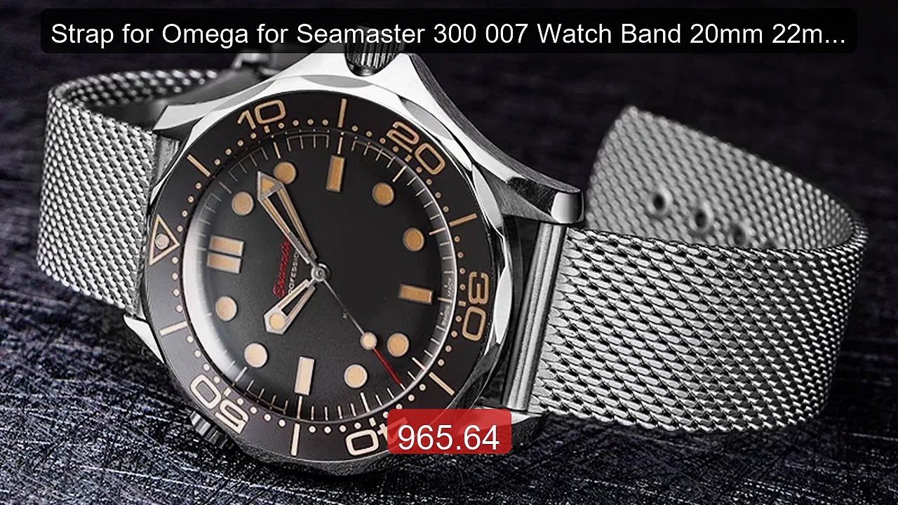 Strap for Omega for Seamaster 300 007 Watch Band 20mm 22mm St... -- Amazing Value 2026 | Must Have!