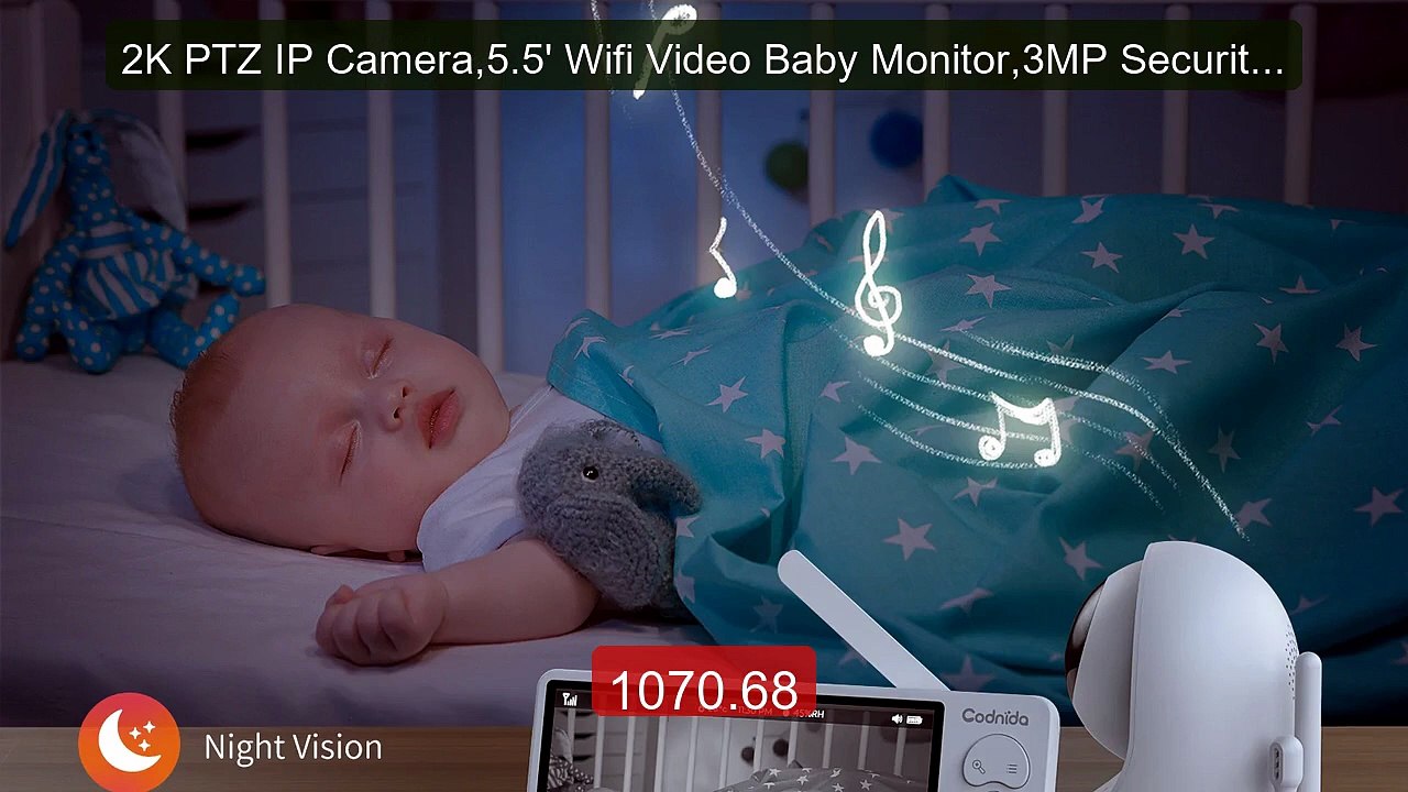2K PTZ IP Camera,5.5' Wifi Video Baby Monitor,3MP Security Surveill... -- Top Rated 2026 | Buy Now!