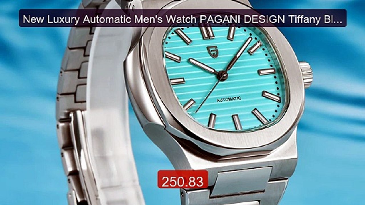 New Luxury Automatic Men's Watch PAGANI DESIGN Tiffany Blue 2026 S... -- Best Deal 2026 | Shop Now!