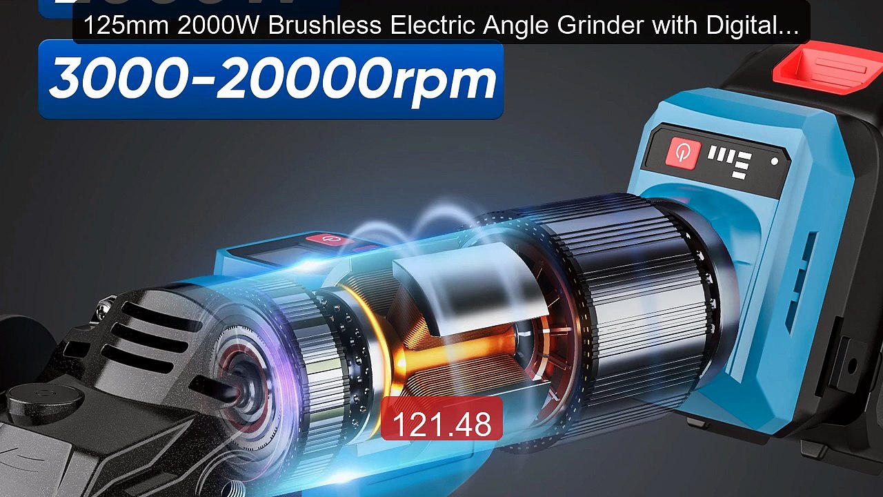 125mm 2000W Brushless Electric Angle Grinder with Digital D... -- Top Pick 2026 | Unbeatable Price!