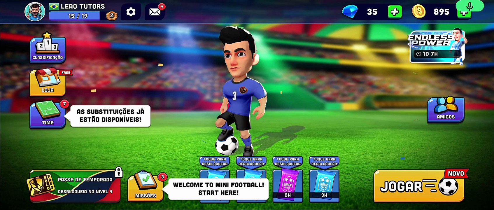 Finalmente um futebol que eu sei jogar