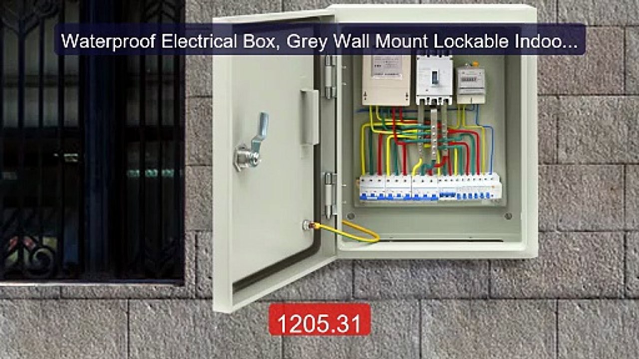 Waterproof Electrical Box, Grey Wall Mount Lockable Indoor an... -- Amazing Value 2026 | Must Have!