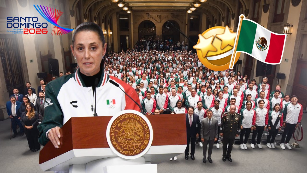 Claudia Sheinbaum abandera a la delegación mexicana rumbo a JCC Santo Domingo 2026