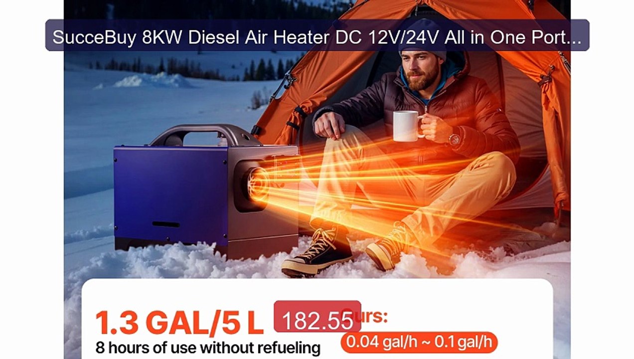 SucceBuy 8KW Diesel Air Heater DC 12V/24V All in One Portable ... -- Best Buy 2026 | Great Quality!