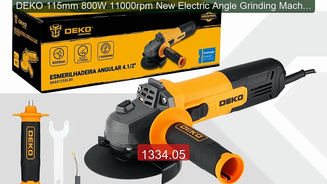 DEKO 115mm 800W 11000rpm New Electric Angle Grinding Machine ... -- Amazing Value 2026 | Must Have!