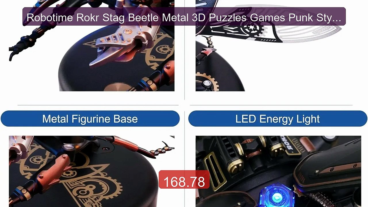 Robotime Rokr Stag Beetle Metal 3D Puzzles Games Punk Style Gift fo... -- Top Rated 2026 | Buy Now!