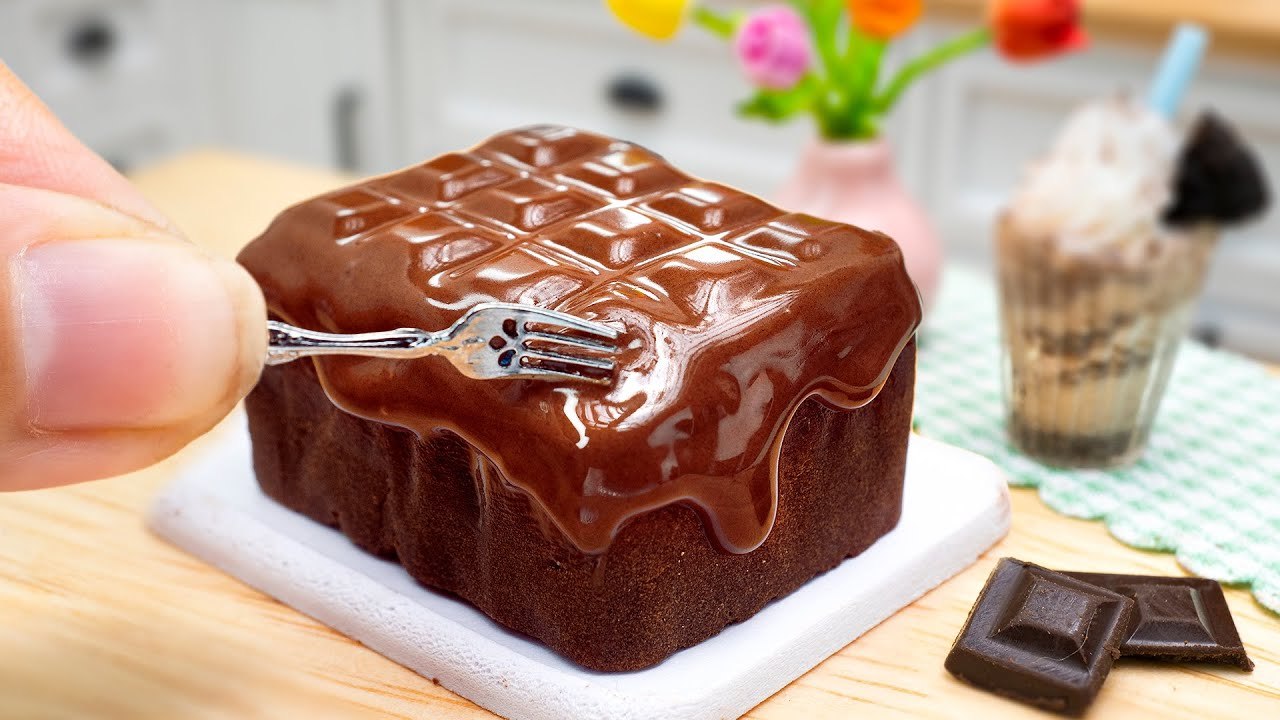 Softest Miniature Chocolate Cake Decorating - Delicious Original Chocolate Cake Recipe - Mini Yummy
