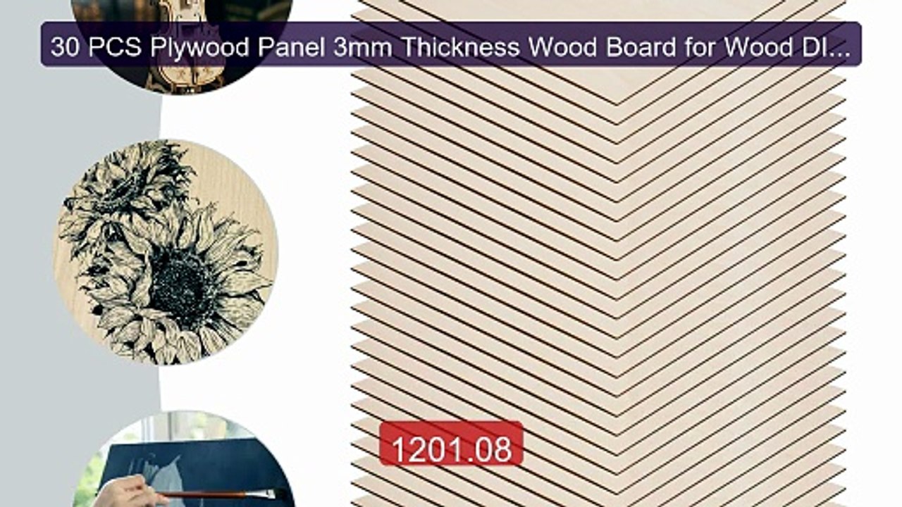 30 PCS Plywood Panel 3mm Thickness Wood Board for Wood DIY Home De... -- Best Deal 2026 | Shop Now!