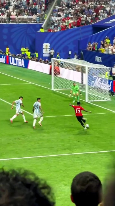Spain winning goal against Argentina