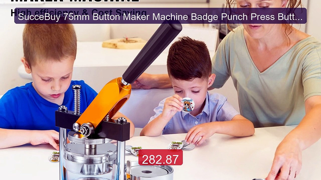 SucceBuy 75mm Button Maker Machine Badge Punch Press Button Ma... -- Hot Deal 2026 | Limited Offer!