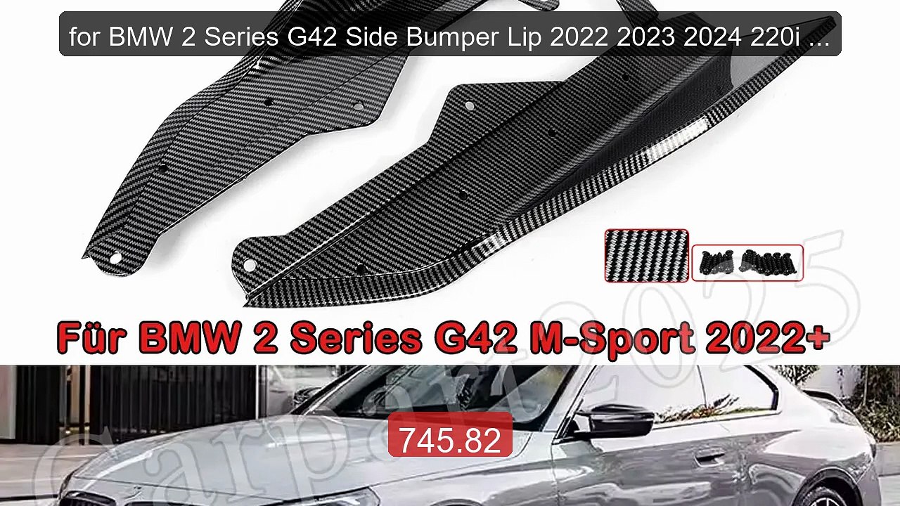 for BMW 2 Series G42 Side Bumper Lip 2022 2023 2024 220i 230i ... -- Best Buy 2026 | Great Quality!
