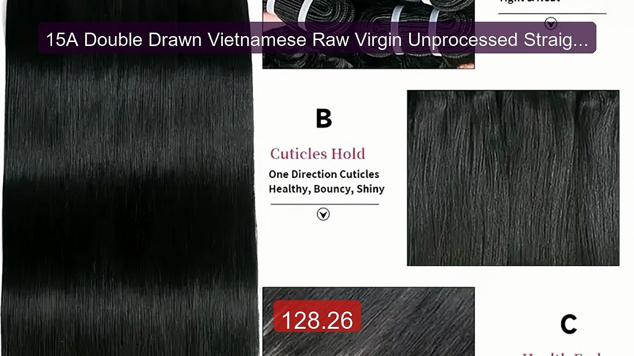 15A Double Drawn Vietnamese Raw Virgin Unprocessed Straight Hu... -- Best Buy 2026 | Great Quality!