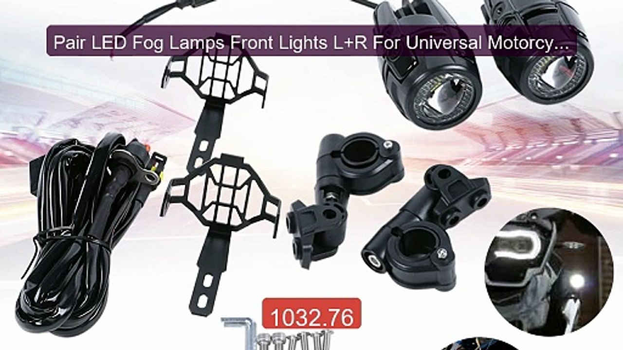 Pair LED Fog Lamps Front Lights L+R For Universal Motorcycle B... -- Hot Deal 2026 | Limited Offer!