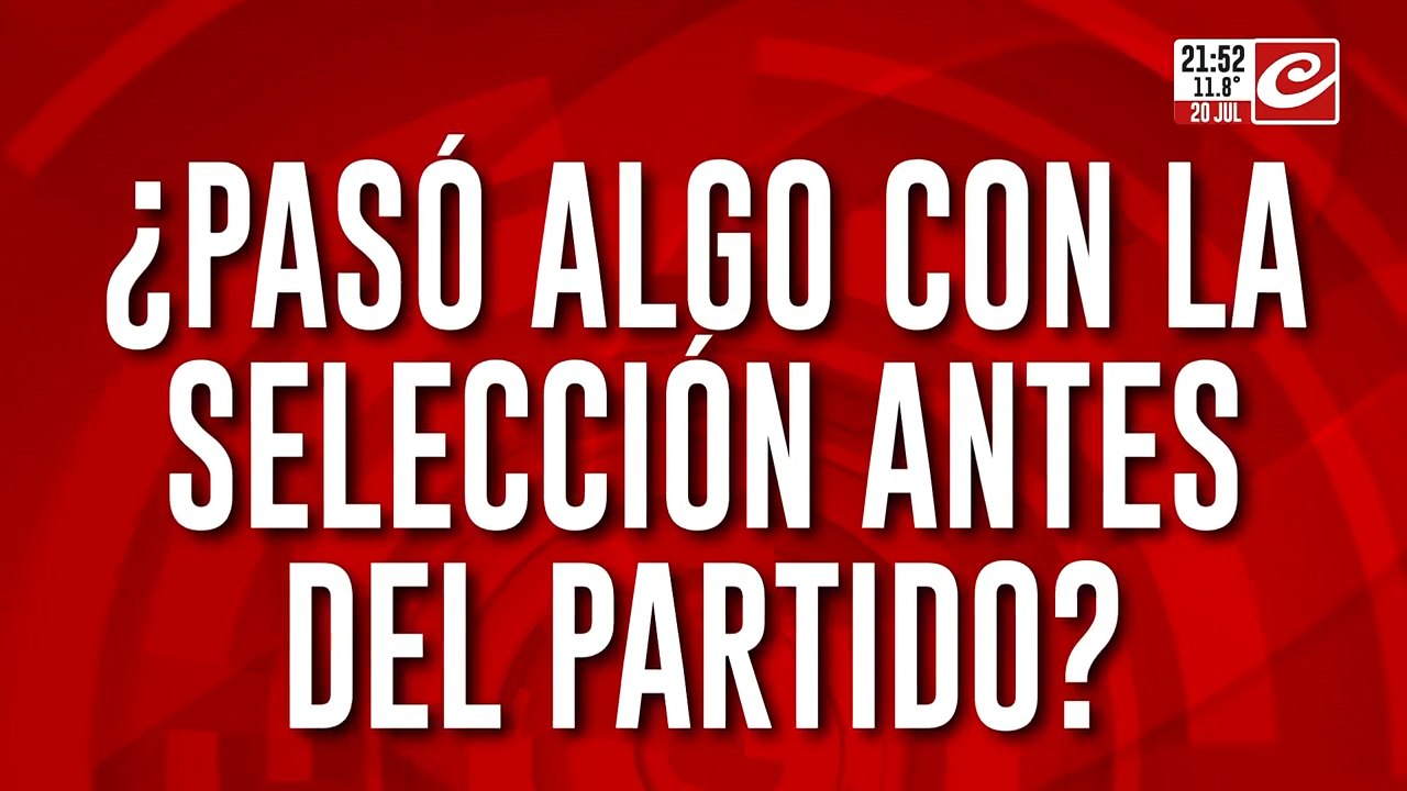 ¿Pasó algo con la Selección antes del partido?: hubo aprietes en la final