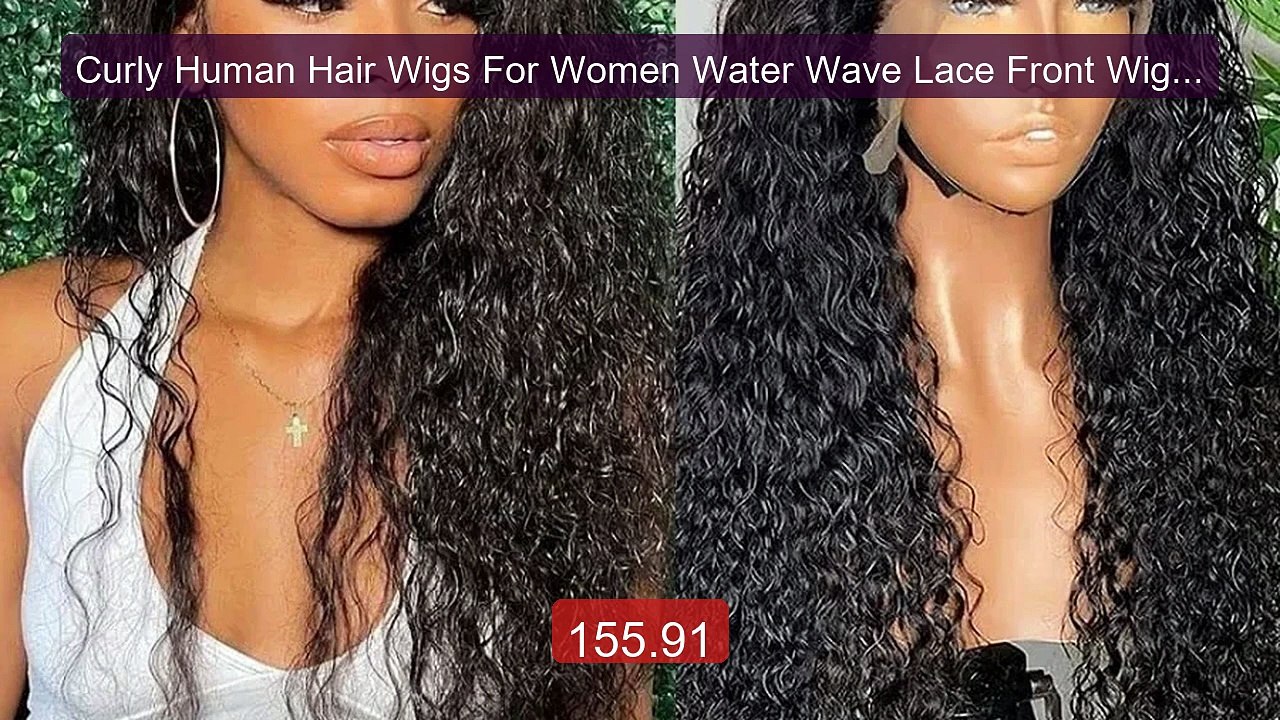 Curly Human Hair Wigs For Women Water Wave Lace Front Wig 1... -- Top Pick 2026 | Unbeatable Price!