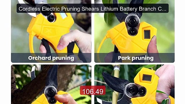 Cordless Electric Pruning Shears Lithium Battery Branch Cutter... Best Buy 2026 | Great Quality!