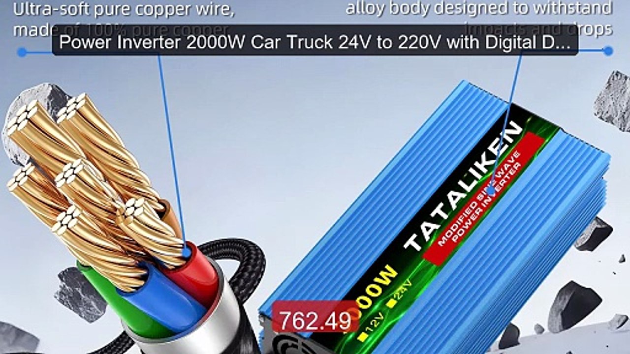 Power Inverter 2000W Car Truck 24V to 220V with Digital Dis... -- Top Pick 2026 | Unbeatable Price!
