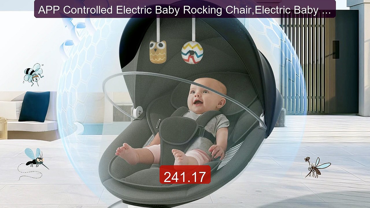 APP Controlled Electric Baby Rocking Chair,Electric Baby Cr... -- Top Pick 2026 | Unbeatable Price!