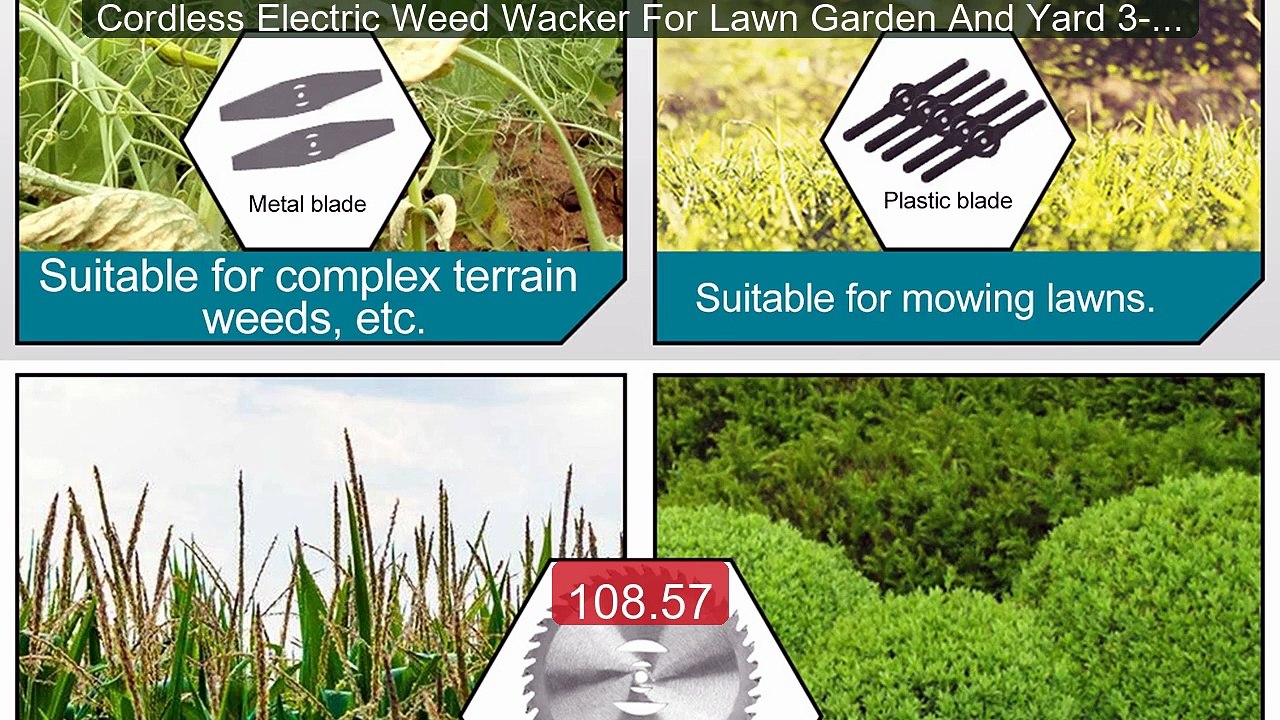 Cordless Electric Weed Wacker For Lawn Garden And Yard 3-IN-1 ... -- Best Buy 2026 | Great Quality!
