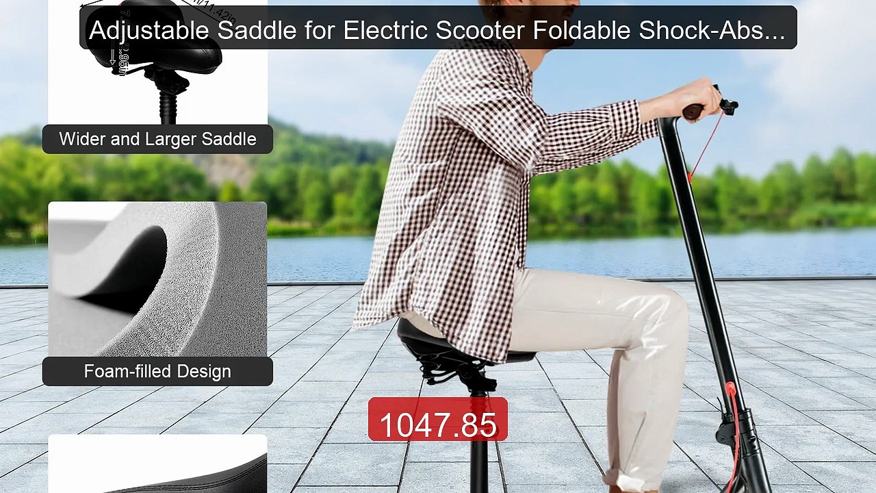 Adjustable Saddle for Electric Scooter Foldable Shock-Absorbin... -- Hot Deal 2026 | Limited Offer!