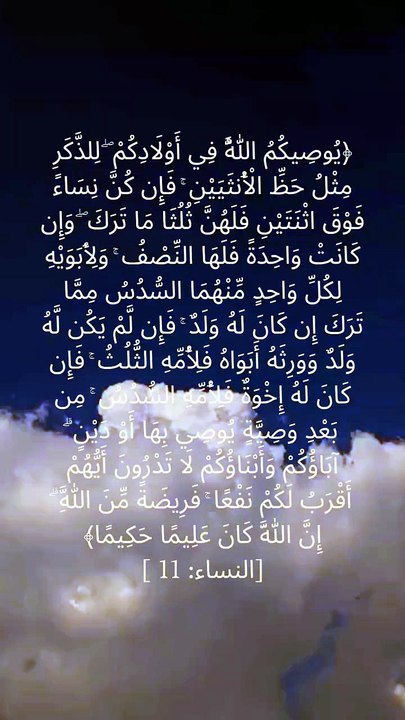 Allah's guidance is perfect, just, and full of wisdom. Surah An-Nisa (4:11) reminds us that His laws are established with knowledge and justice. 🤍 #Quran #SurahAnNisa #Islam  #IslamicReminder