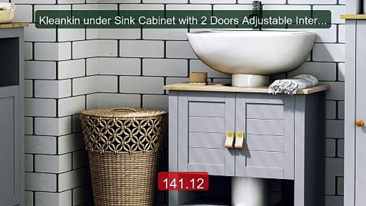 Kleankin under Sink Cabinet with 2 Doors Adjustable Interior Shelf -- Best Deal 2026 | Shop Now!