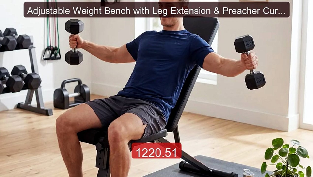 Adjustable Weight Bench with Leg Extension & Preacher Curl,Incline... -- Best Deal 2026 | Shop Now!