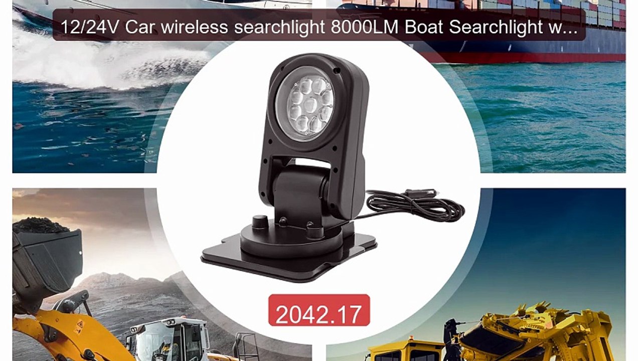 12/24V Car wireless searchlight 8000LM Boat Searchlight with Remote... -- Top Rated 2026 | Buy Now!