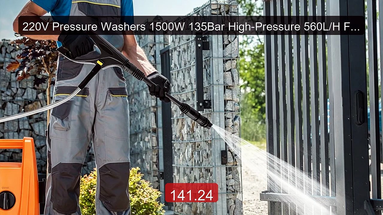 220V Pressure Washers 1500W 135Bar High-Pressure 560L/H Flow R... -- Hot Deal 2026 | Limited Offer!