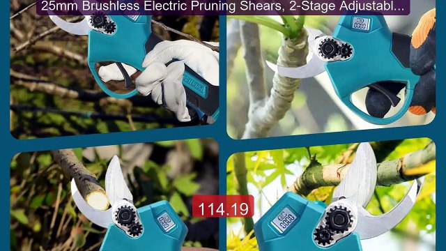 25mm Brushless Electric Pruning Shears, 2-Stage Adjustable Cor... Hot Deal 2026 | Limited Offer!
