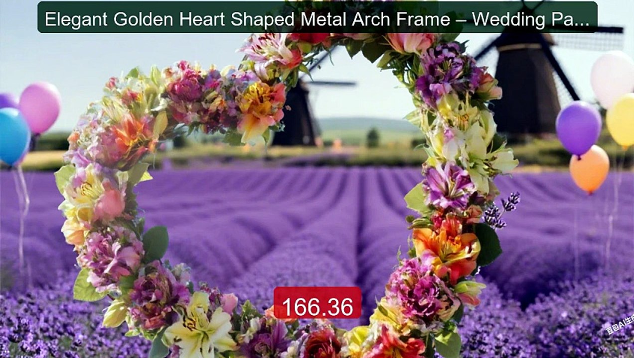 Elegant Golden Heart Shaped Metal Arch Frame – Wedding Party B... -- Best Buy 2026 | Great Quality!