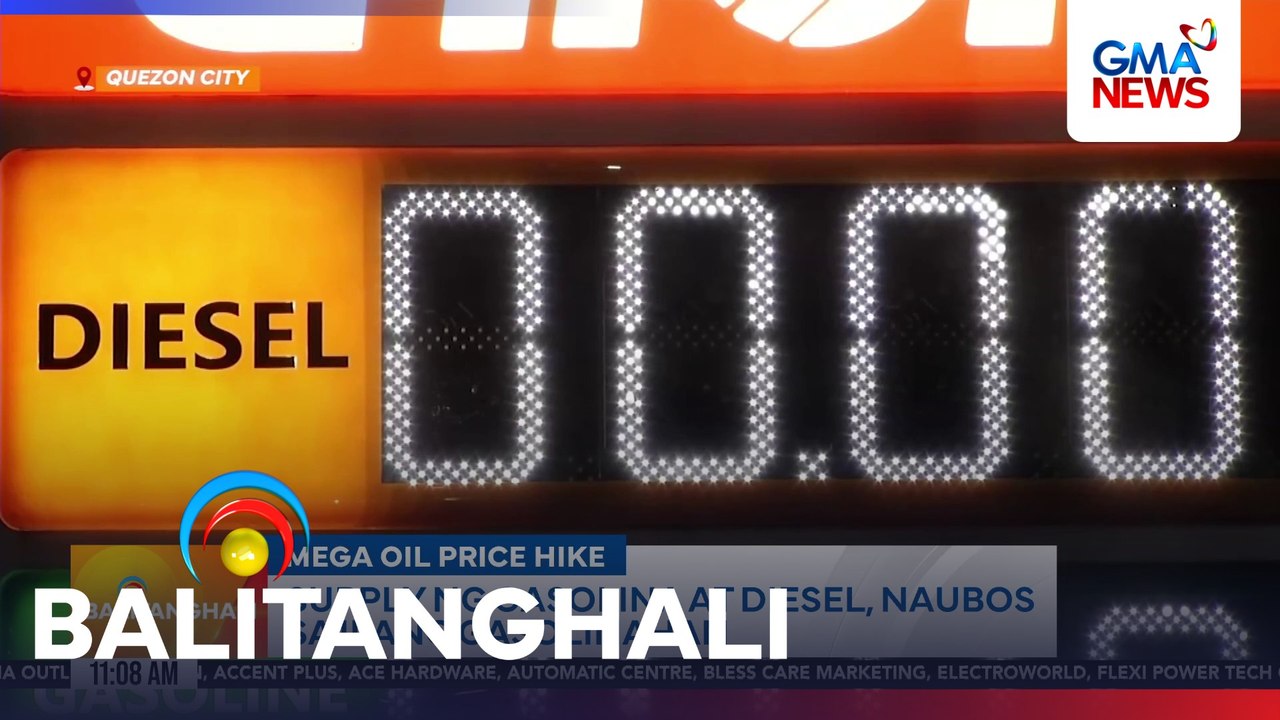 Ilang motorista, humabol sa pagpapakarga ng gasolina't diesel bago ang mega oil price hike ngayong umaga | Balitanghali