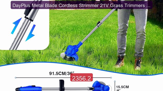 DayPlus Metal Blade Cordless Strimmer 21V Grass Trimmers With 10 M... Best Deal 2026 | Shop Now!