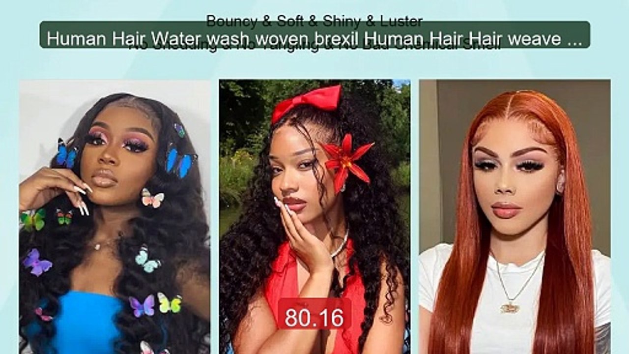 Human Hair Water wash woven brexil Human Hair Hair weave Huma... -- Amazing Value 2026 | Must Have!