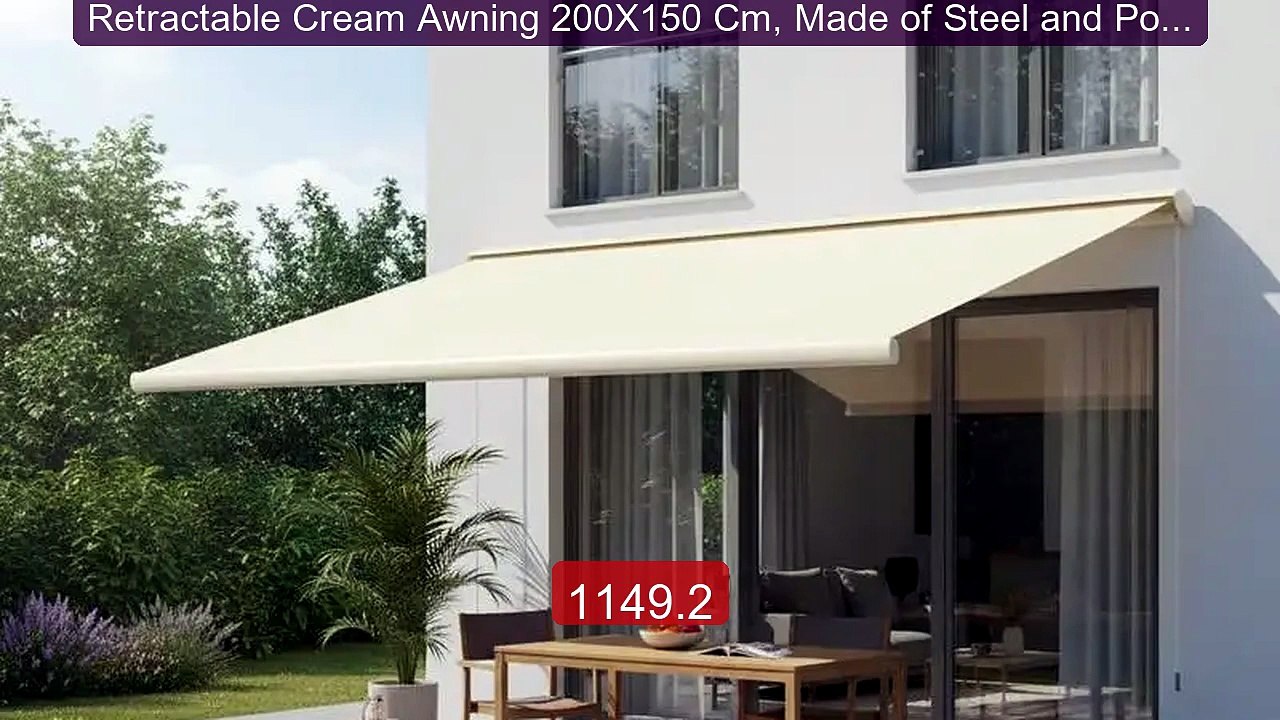 Retractable Cream Awning 200X150 Cm, Made of Steel and Poly... -- Top Pick 2026 | Unbeatable Price!