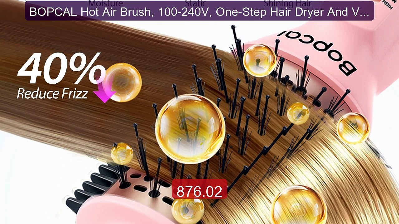BOPCAL Hot Air Brush, 100-240V, One-Step Hair Dryer And Volum... -- Amazing Value 2026 | Must Have!