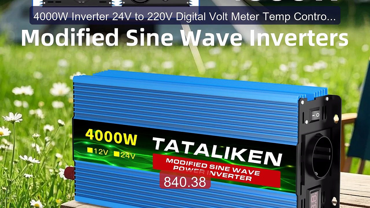 4000W Inverter 24V to 220V Digital Volt Meter Temp Control Fa... -- Amazing Value 2026 | Must Have!
