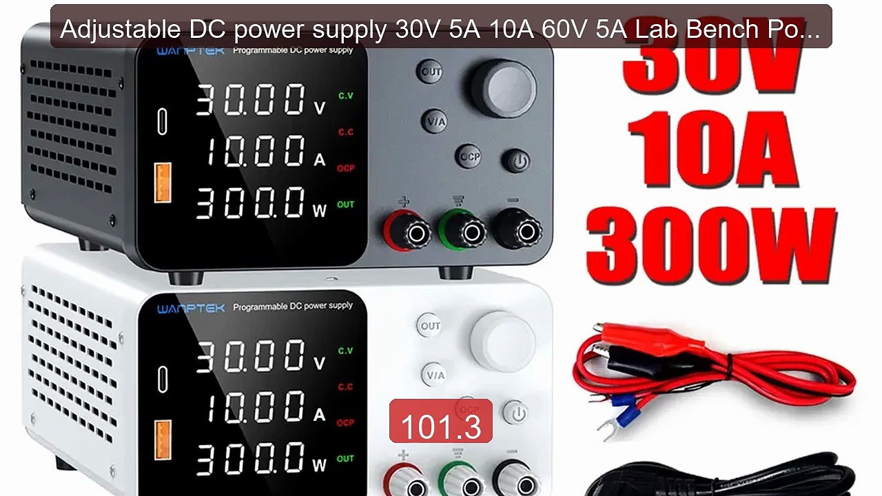 Adjustable DC power supply 30V 5A 10A 60V 5A Lab Bench Power ... -- Amazing Value 2026 | Must Have!