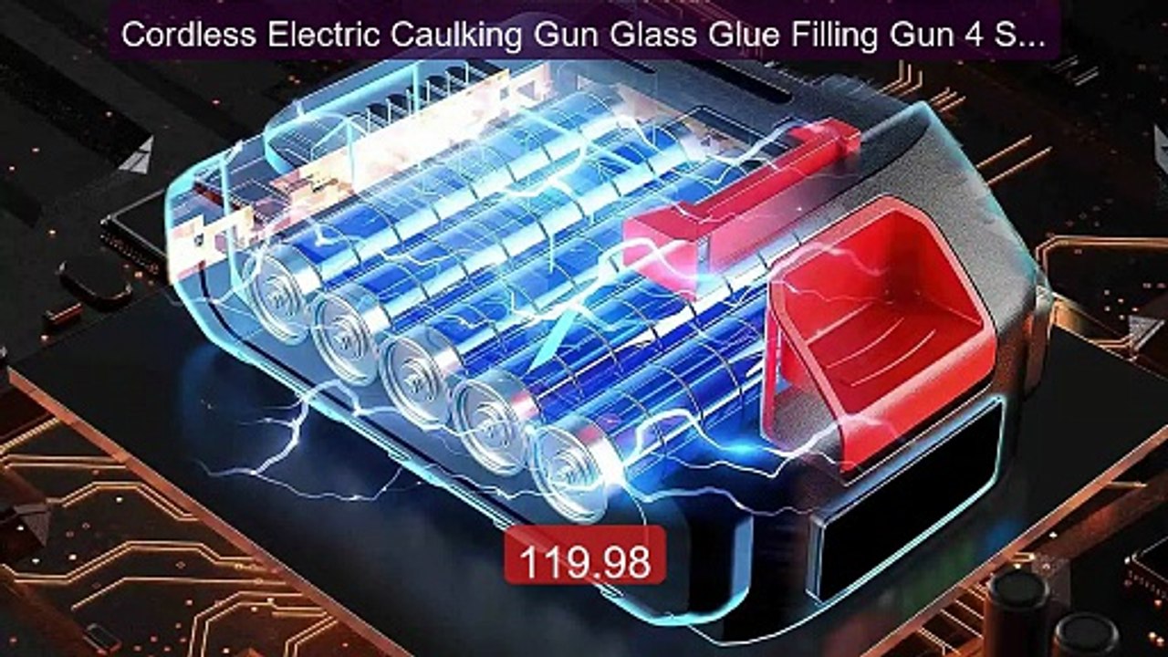 Cordless Electric Caulking Gun Glass Glue Filling Gun 4 Speed ... -- Best Buy 2026 | Great Quality!