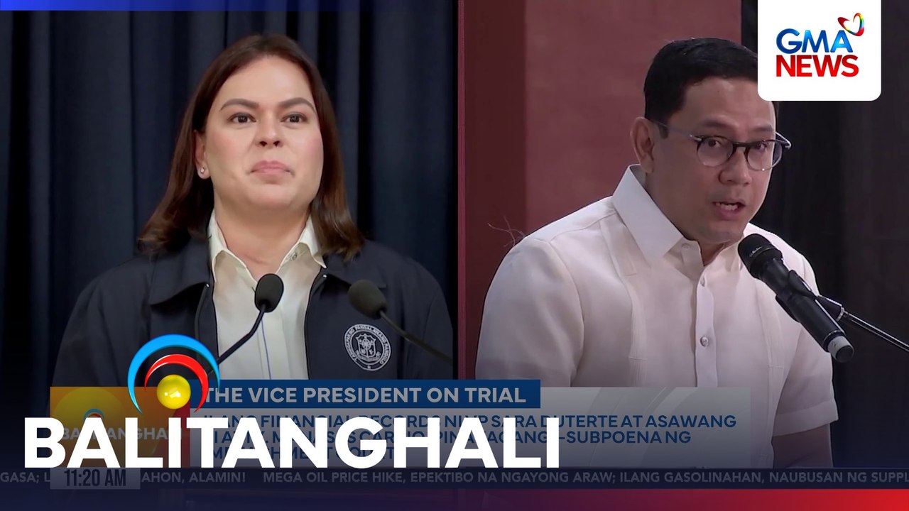 Ilang financial records ni VPSD at asawang si Atty. Manases Carpio, pinayagang i-subpoena ng impeachment court | Balitanghali