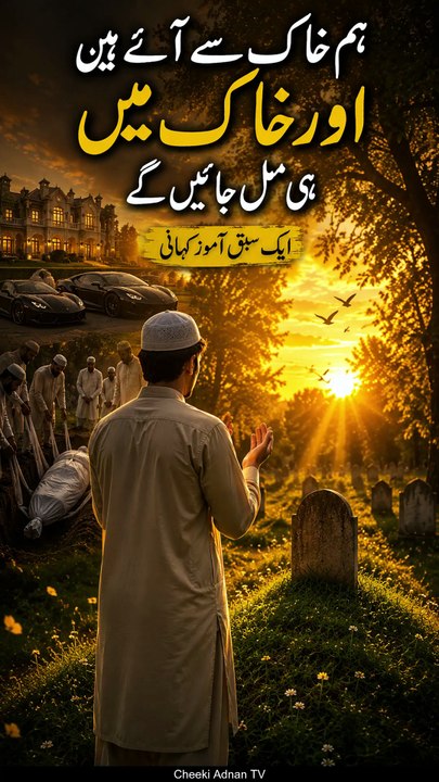 ہم خاک سے آئے ہیں، اور خاک میں ہی مل جائیں گے | ایک سبق آموز حقیقت | اسلامی سبق آموز کہانی