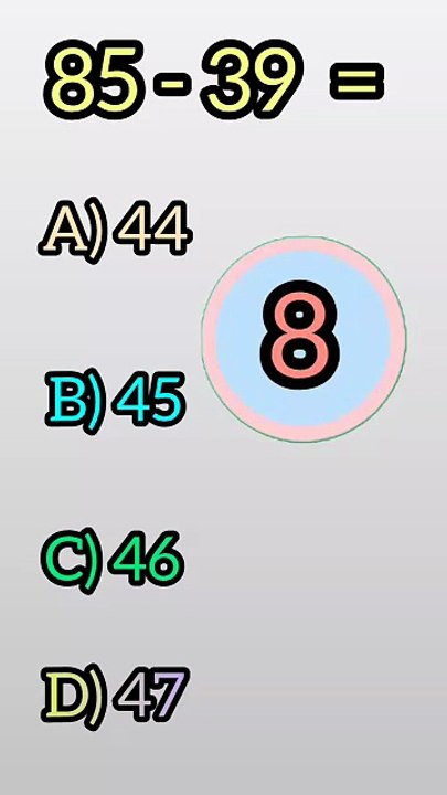 How Fast Can You Solve These Math Problems?