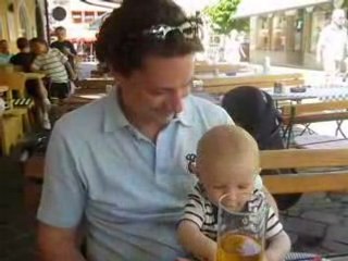 Drinking from the glas