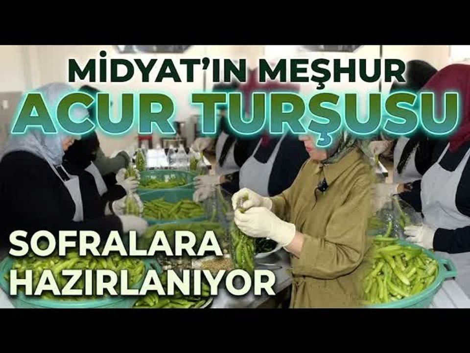Kadın Emeğiyle Hazırlanan Midyat Acur Turşusu Kış Sofralarını Süsleyecek