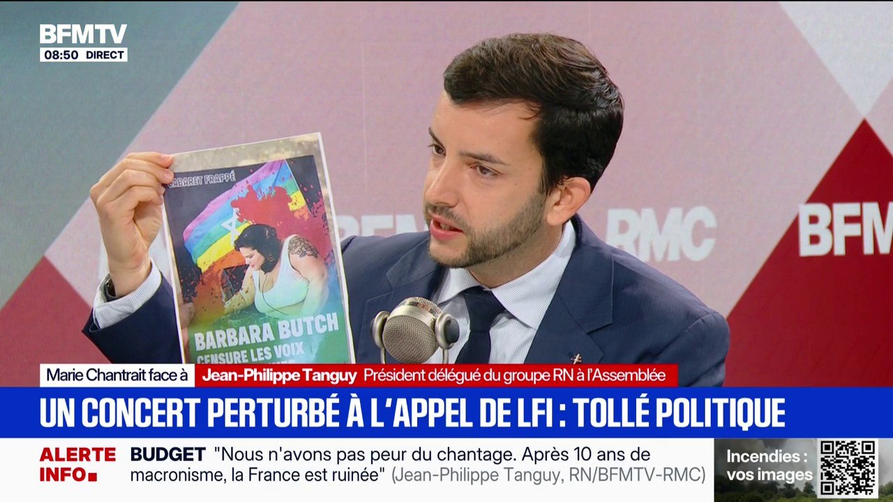 "Je veux que ce tract fasse un scandale national": Jean-Philippe Tanguy (RN) revient sur l'interruption du concert de la DJ Barbara Butch par des militants propalestiniens et LFI