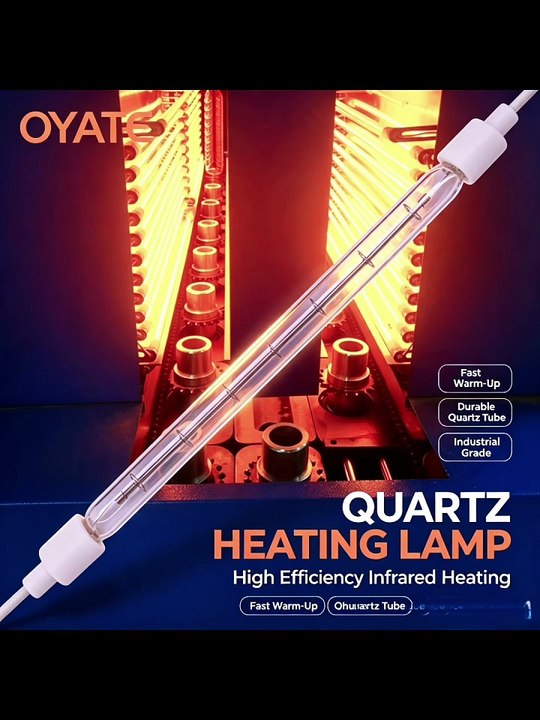 China Manufacturer Quartz Infrared Heating Tube 650mm 600W 800W for PET Blow Molding Industry
