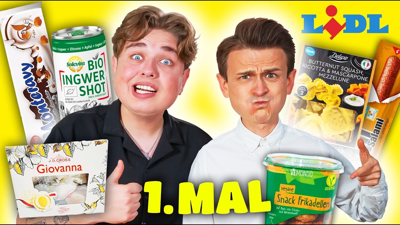 Wir ESSEN diese LIDL Produkte zum 1. MAL 🍗🔥 mit Smiley