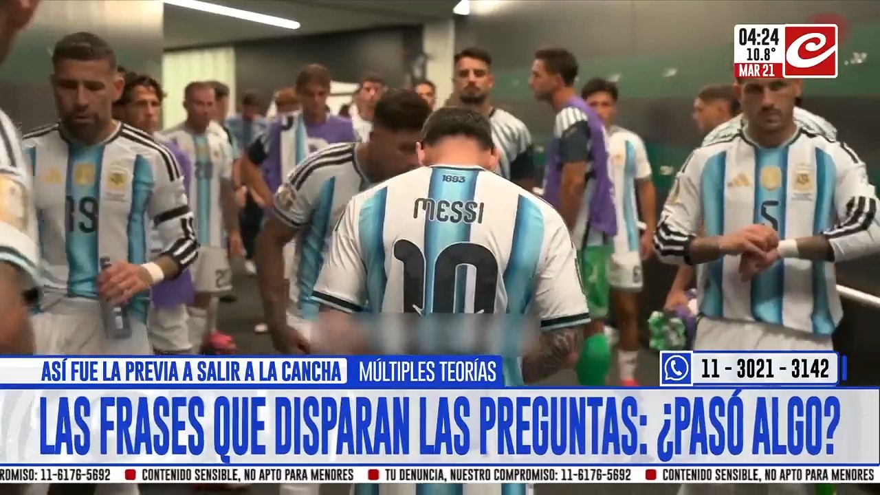 ¿Pasó algo con la Selección Argentina antes del partido ante España?