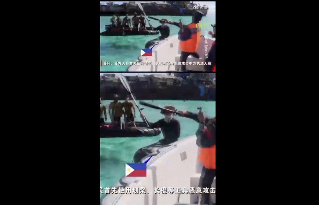 La Chine diffuse d'images de la confrontation entre ses gardes-côtes et des marins philippins