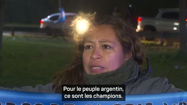 Argentine - Les fans célébrent leurs héros : Pour le peuple argentin, ce sont les champions